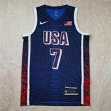 USA #7 Kevin Durant Hot Press Dream Team 16 Navy Striped 6 # s-xxl Style 2
