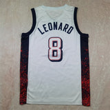 USA #8 Kawhi Leonard Hot Press Dream Team 16 White s-xxl Style 1