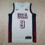 USA #9 Tyrese Haliburton Hot Press Dream Team 16 White s-xxl Style 2