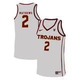 USC Trojans Mathews 2 White Basketball