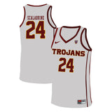 USC Trojans Scalabrine 24 White Basketball