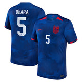 USWNT #5 Kelley O'Hara 2023 Away Men Jersey - Royal