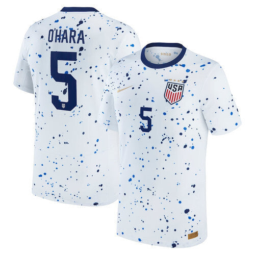 USWNT #5 Kelley O'Hara 2023 Home Men Jersey - White