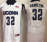 Uconn Huskies White #32 Richard Hamilton