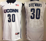 Uconn Huskies #30 Breanna Stewart White
