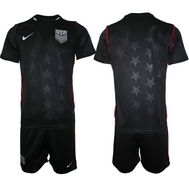 United States Blank Black 2026 Away Soccer Jersey Suit