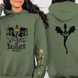 [Up To 5XL] Basgiath War College Sweatshirt Fourth Wing Hoodie Dragon Rider Violet Sorrengailxaden Riorson Fly Or Dieriders Quadrantrebecca Yoros