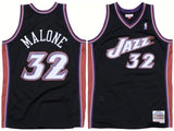 Utah Jazz #32 Karl Malone Jazz 32 # Karl - Malone Retro m&n Black Premium Mesh Jersey