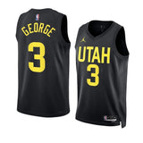 Utah Jazz #3 Keyonte George 2023 NBA Draft Men Black Jersey 2022-2023 Statement Edition