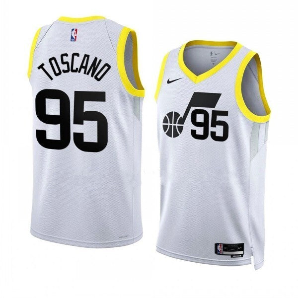 Utah Jazz #95 Juan Toscano-Anderson White Association Edition Swingman