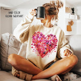 Valentine Sweatshirt and T-Shirt, Heart Valentines Day Shirt for Women, Valentine Shirts, Valentines Day Gift, Kids Valentines Tee