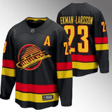 Vancouver Canucks #23 Oliver Ekman-Larsson Black 2023-24 Alternate