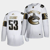 Vancouver Canucks #53 Bo Horvat Authentic Golden Edition Canucks Jersey