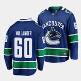 Vancouver Canucks #60 Tom Willander Home Blue Jersey 2023 NHL Draft