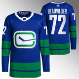 Vancouver Canucks #72 Anthony Beauvillier Blue Jersey