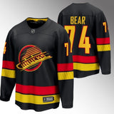 Vancouver Canucks #74 Ethan Bear Black 2023-24 Alternate