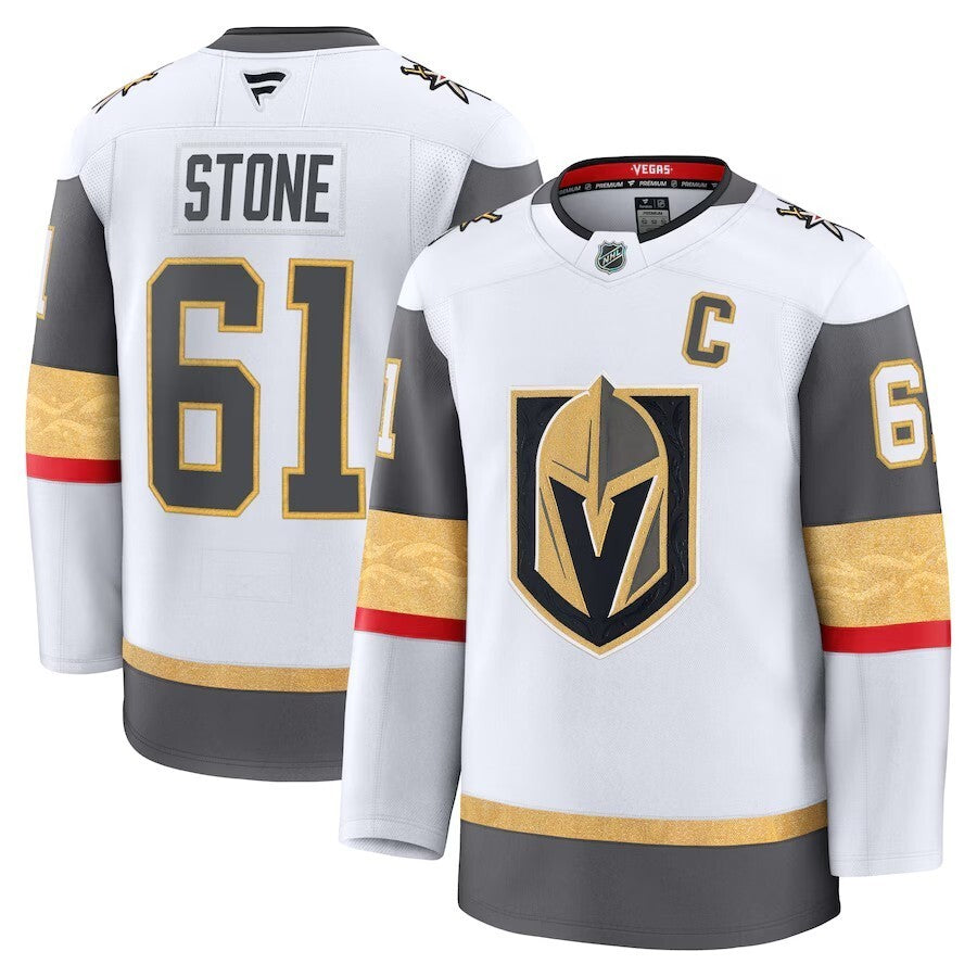 Vegas Golden Knights #61 Mark Stone Away Premium Jersey - White