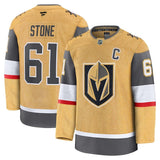 Vegas Golden Knights #61 Mark Stone Home Premium Jersey - Gold