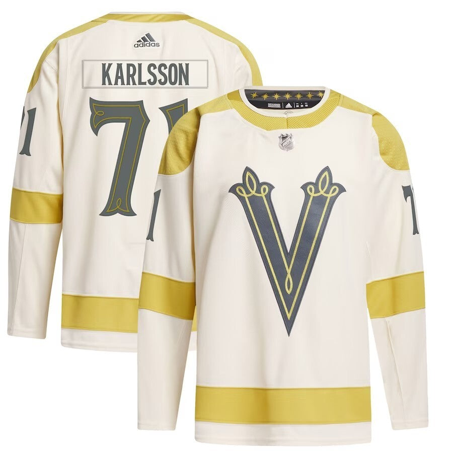 Vegas Golden Knights #71 William Karlsson 2024 NHL Winter Classic Primegreen Authentic Player Jersey - Cream