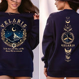 Velaris ACOTAR Sweatshirt, Velaris City Of Starlight, Court of Dreams,Rhysand,Cassian,horns and Roses Shirt Cotton Womenswear