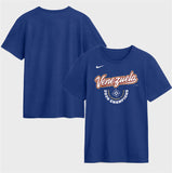 Venezuela Baseball Royal 2026 World Baseball Classic Champions Arched Logo T-Shirt