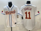 Venezuela Baseball #11 Maikel Garcia White 2026 World Baseball Classic Home Stadium