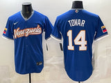 Venezuela Baseball #14 Tovar White 2026 World Baseball Classic 26 World Cup_1