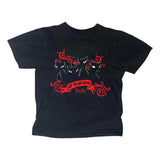 Vintage Cat Girl Baby Tee, Gothic Emo Girl Top, Y2K Women's Casual Short Sleeve Cotton T-Shirt with Graphic Design - Womenswear
