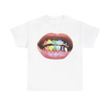 Vintage Rainbow Grill Lover Graphic T-Shirt Breathable Cotton