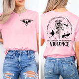 Violent Little Thing 2 Sides Shirt Sweatshirt Hoodie, 4th Wing Merch, Booktok, Bookish Gift, Bookish Bookworm Tees, Unisex Sweater Pullover Tee