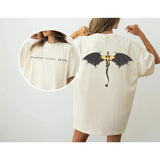 Violent Little Thing Shirt - Unisex - Fourth Wing - Basgiath War Collage - Dark Academia, Xaden Riorson Sweater, Iron Flame