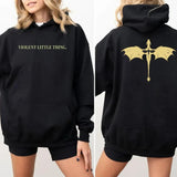 Violent Little Thing Sweatshirt Unisex Fourth Wing Basgiath War Collage Dark Academia, Xaden Riorson Sweater, Iron Flame, Unisex Sweater Pullover Tee