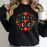 Viva Mexico Sweatshirt, September 16th Sweatshirt, Mexico Sweatshirt, Mexico Pride Sweatshirt, Mexican Fiesta, Mexican Independence Day Sweatshirt, Unisex Long Sleeve Crewneck Shirt