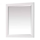 32-in x 28-in, Bathroom, Wall Mirror, White, Solid Wood, Frame