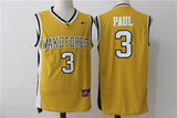 Wake Forest University #3 Chris Paul Chris · Paul 3 # Yellow Jersey Style 2