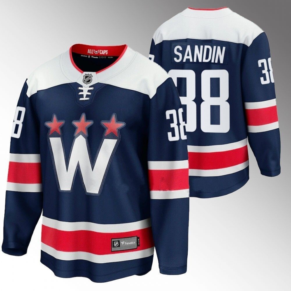 Washington Capitals #38 Rasmus Sandin Navy Alternate Jersey_conew1