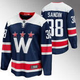 Washington Capitals #38 Rasmus Sandin Navy Alternate Jersey_conew1