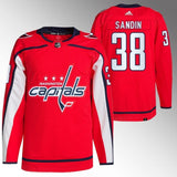 Washington Capitals #38 Rasmus Sandin Red Home Jersey