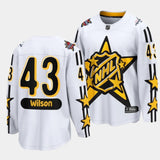 Washington Capitals #43 Tom Wilson 2024 NHL All-Star Game White Jersey Style 2
