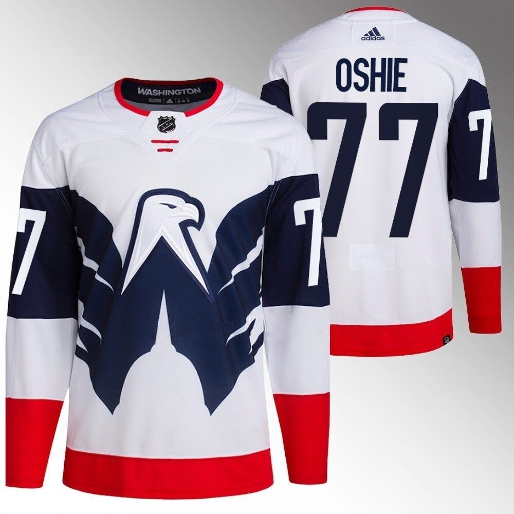 Washington Capitals #77 T.J. Oshie 2023 NHL Stadium Series White Jersey