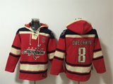 Washington Capitals #8 Alex Ovechkin Red Ageless Must-Have Lace-Up Pullover