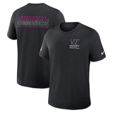 Washington Commanders Black 2025 Crucial Catch Tri-Blend Dri-FIT T-Shirt