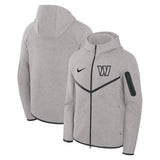 Washington Commanders Grey Tech Fleece Windrunner Full-Zip Hoodie