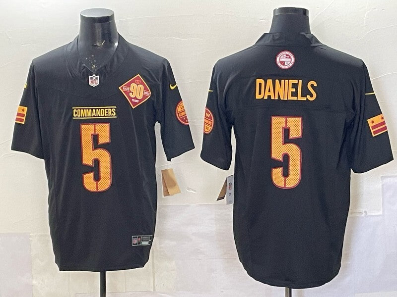 Washington Commanders #5 Jayden Daniels Redskins Edition Retro Adult