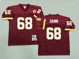 Washington Commanders #68 Russ Grimm Washington Redskins Style 2
