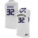 Washington Huskies Greg Bowman 32 White