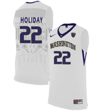 Washington Huskies Justin Holiday 22 White