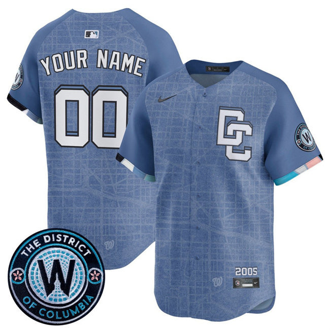 Washington Nationals ACTIVE PLAYER Custom Blue 2025 City Connect Limited