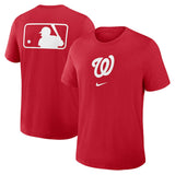 Washington Nationals Red Early Work Tri-Blend Dri-FIT T-Shirt