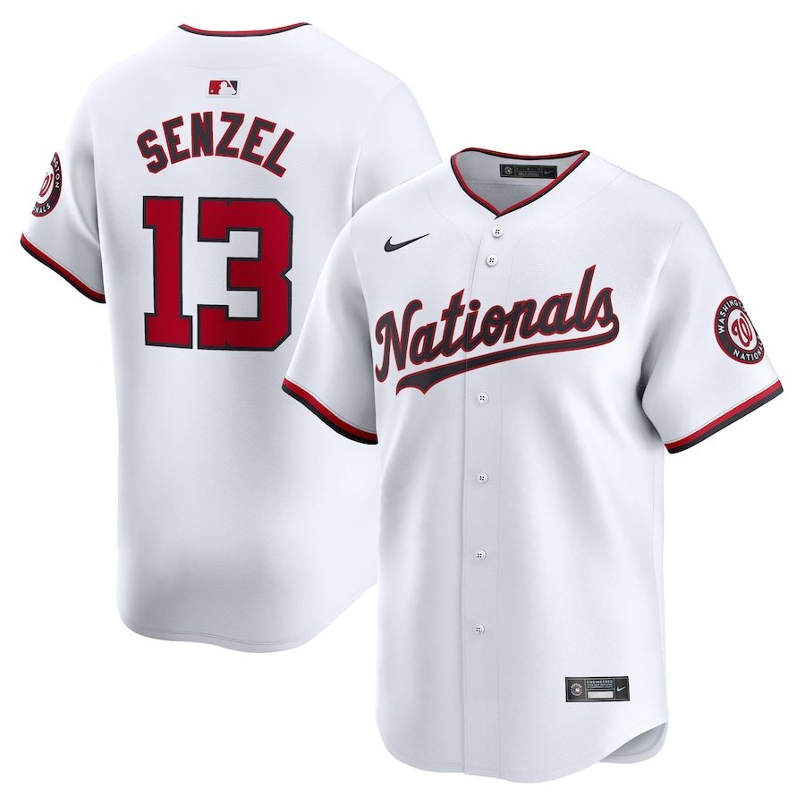 Washington Nationals #13 Nick Senzel Home Limited Player Jersey - White Style 2